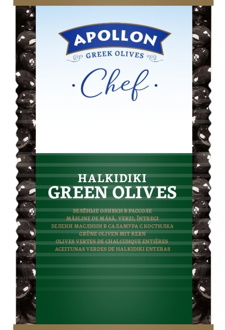 Halkidiki Green Olives tin 4300g/a12