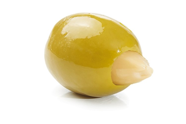 Halkidiki green olive with almond