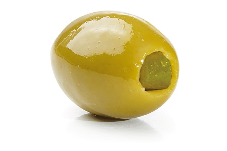 Halkidiki green olive with jalapeno