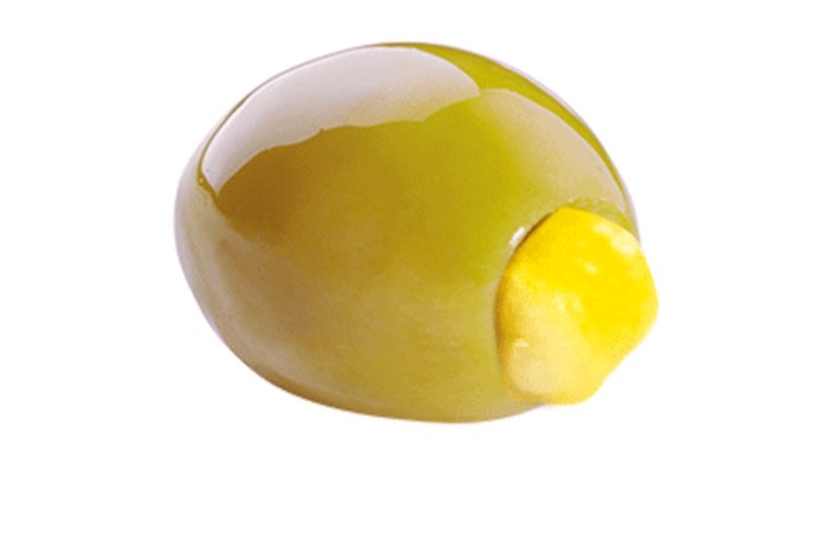 Halkidiki green olive with lemon