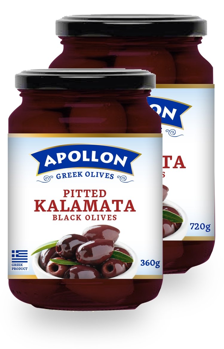 Pitted Kalamata Black Olives Jar 360g/720g